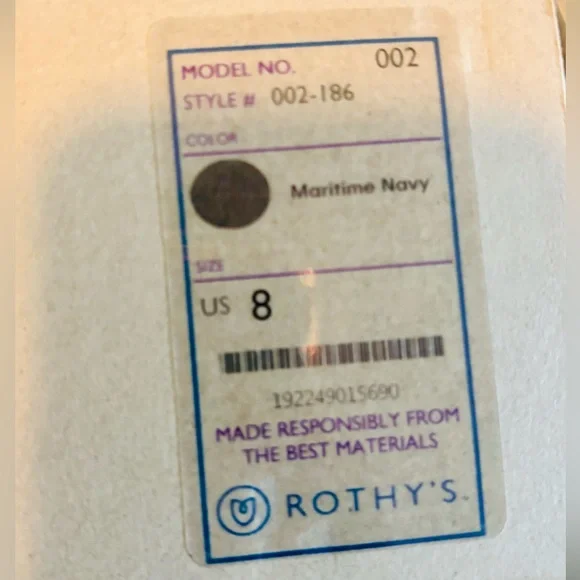 Rothy's Women's The Point Navy Flats - Picture 9 of 9